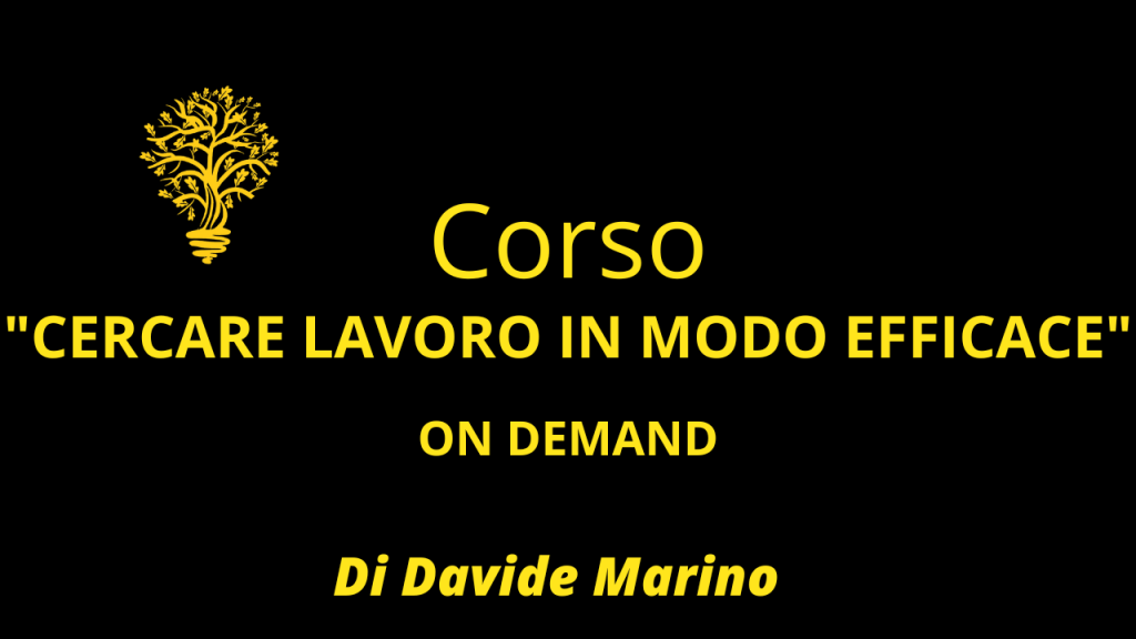 Corso: “cercare lavoro in modo efficace” on demand