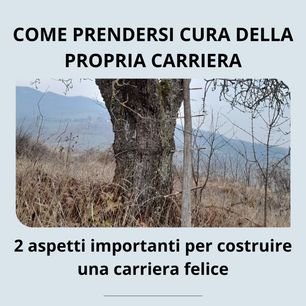 Come prendersi cura della propria carriera