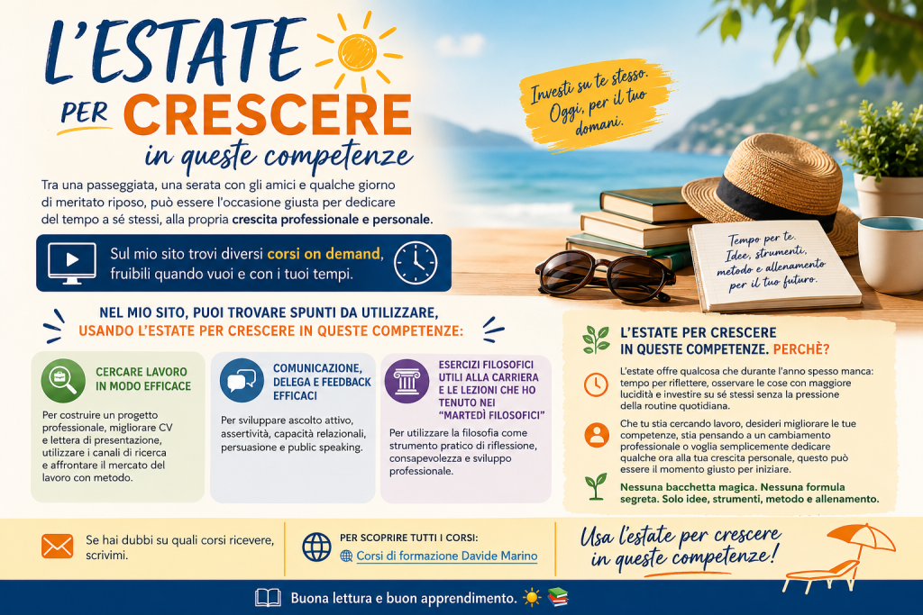 L'estate per crescere in queste competenze