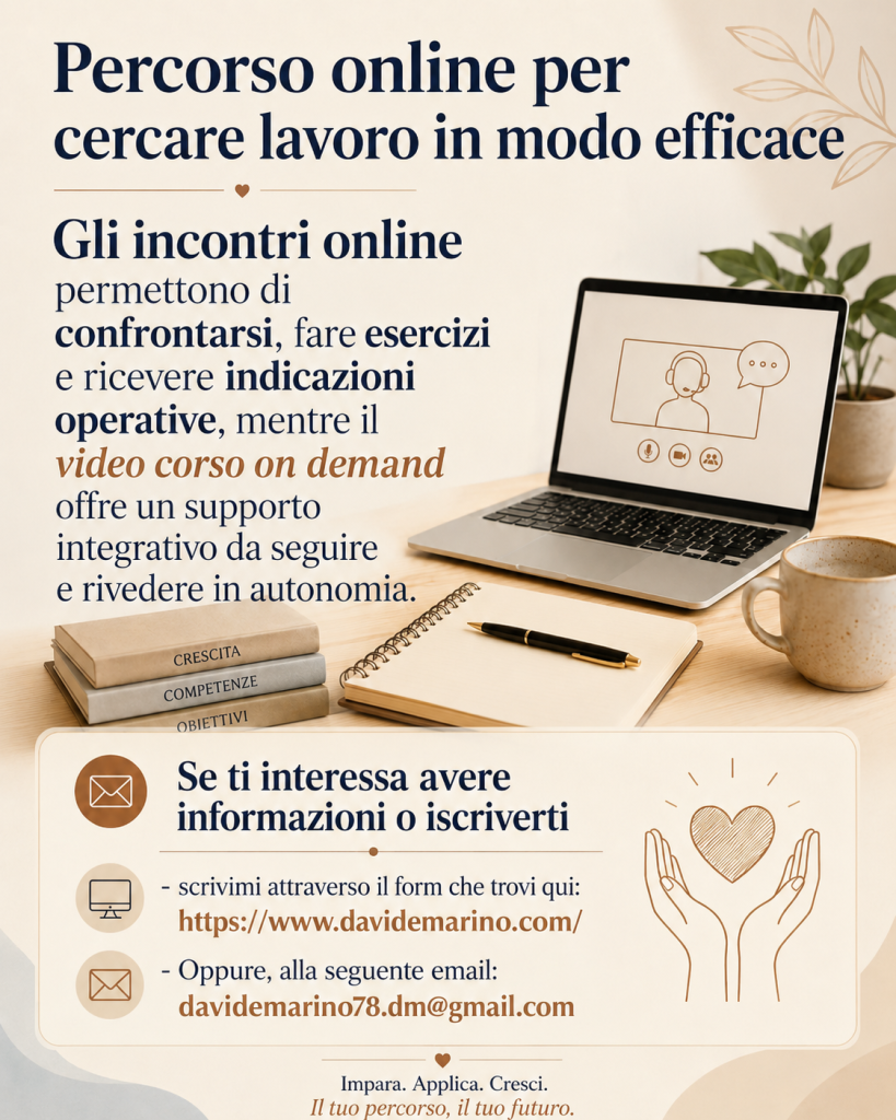 4 incontri per cercare lavoro con metodo